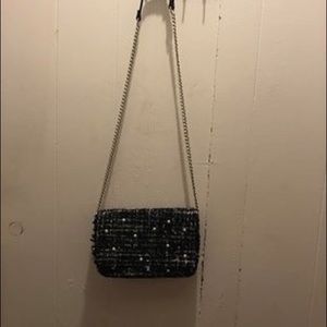Black and pearl shoulder bag